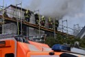 Dachstuhlbrand Koeln Poll Geislarerstr P370